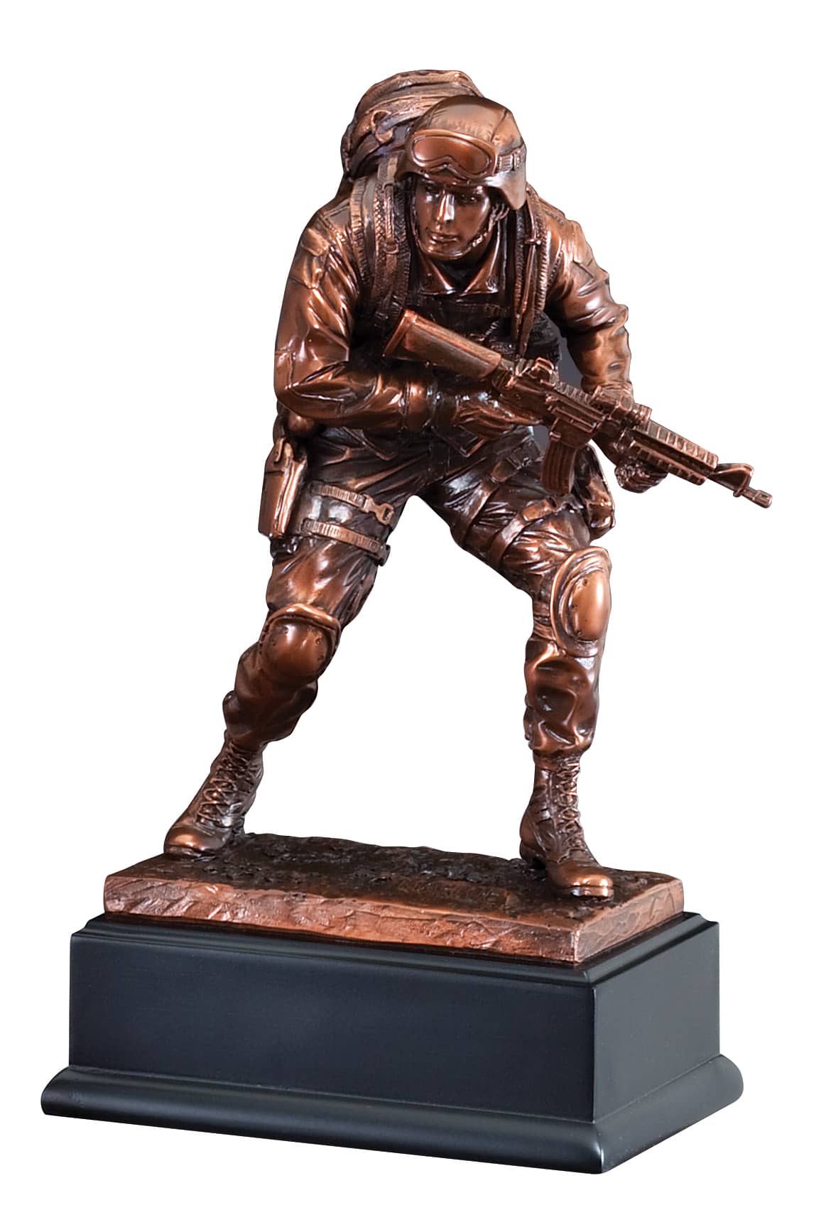 10" Bronze Marine Figure
