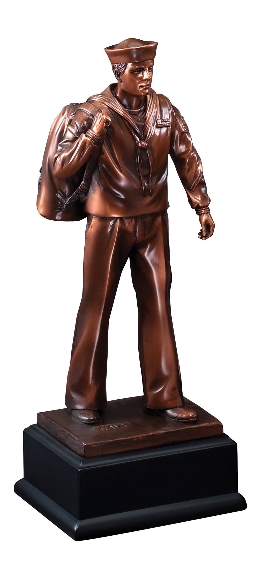 11 1/2" Bronze Navy Figure