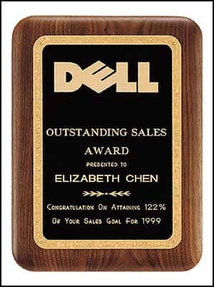 American Walnut Plaque P1621 series