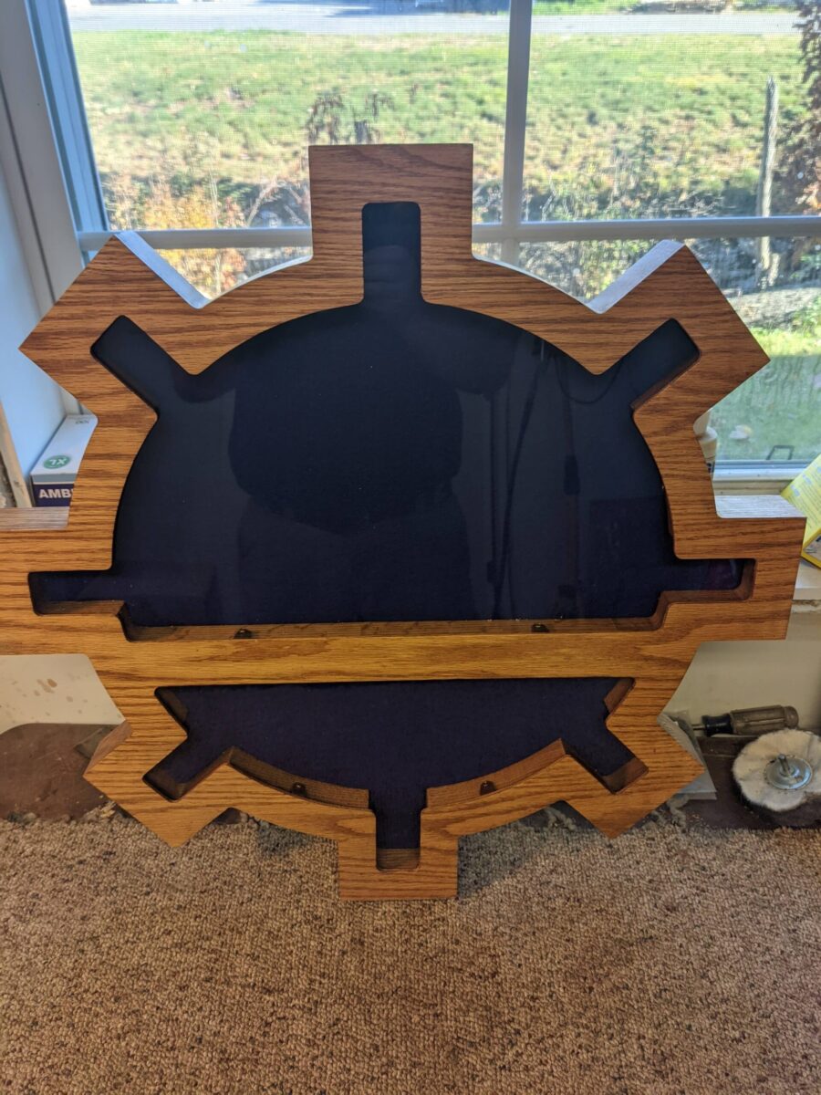Import placeholder for 428 features a wooden frame and a black screen.