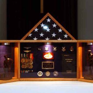 The Import placeholder for 849 is a wooden, flag-shaped display case for medals, insignia, and soldier figurines.