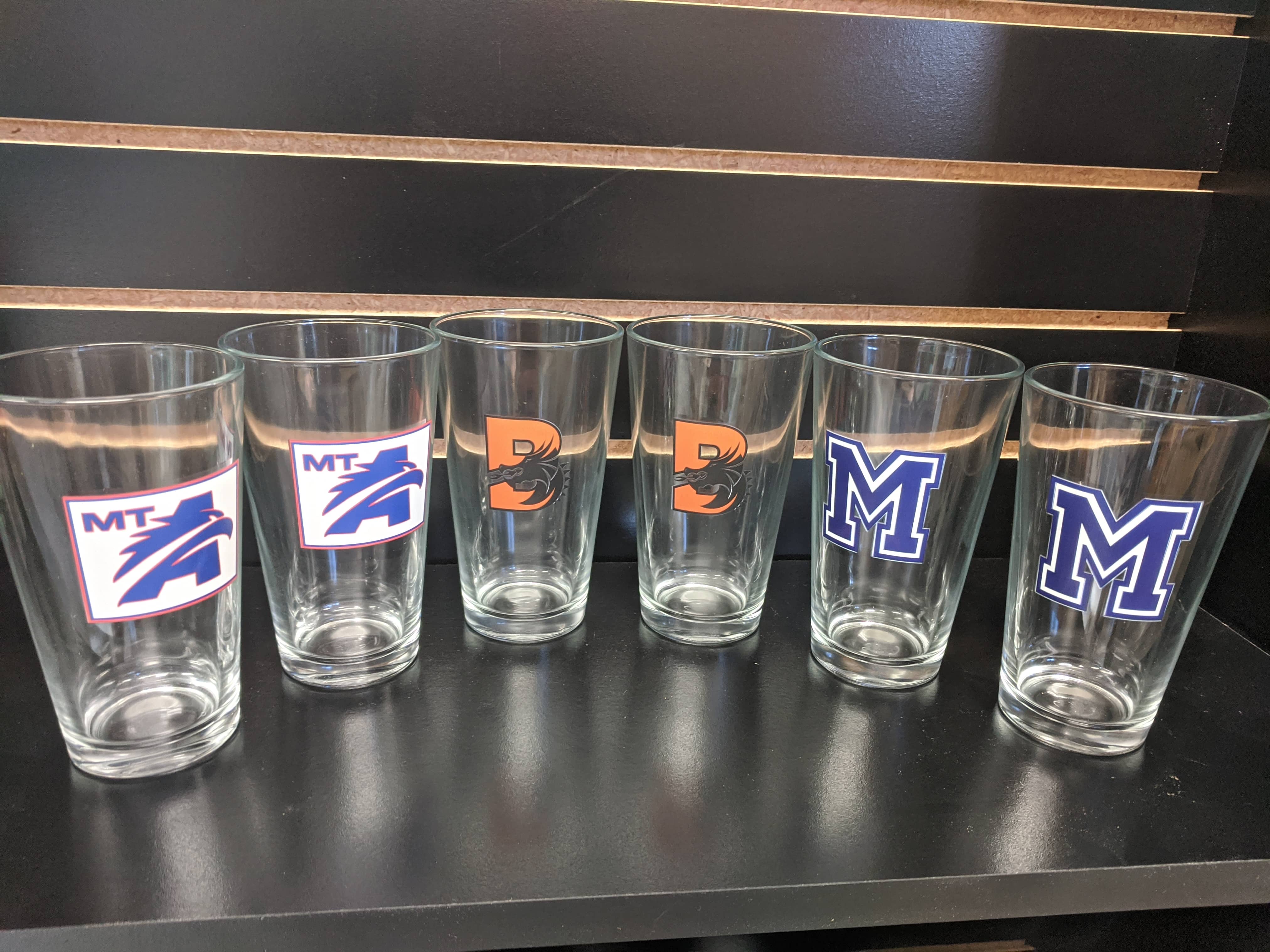 Digitally Printed Pint Glasses